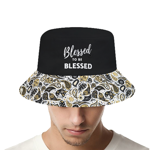 BLESSED TO BE BLESSED Paisley Bucket Hat