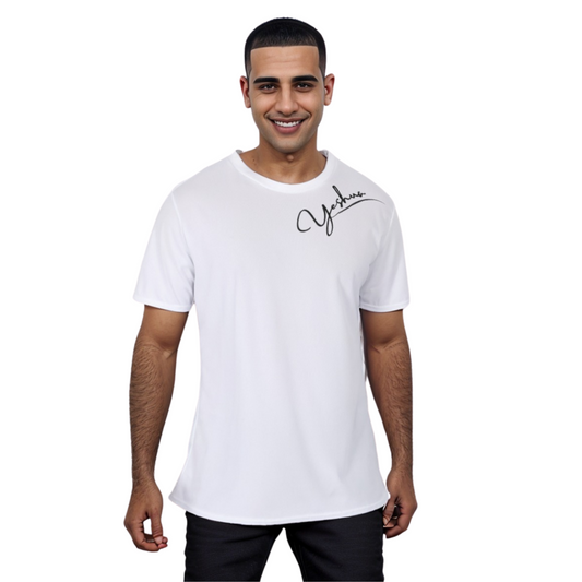 YESHUA Shoulder White T Shirt