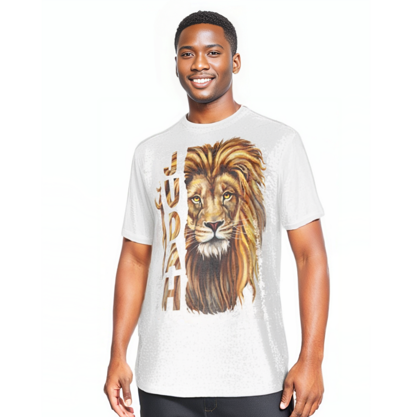 JUDAH LION White Velvet T Shirt