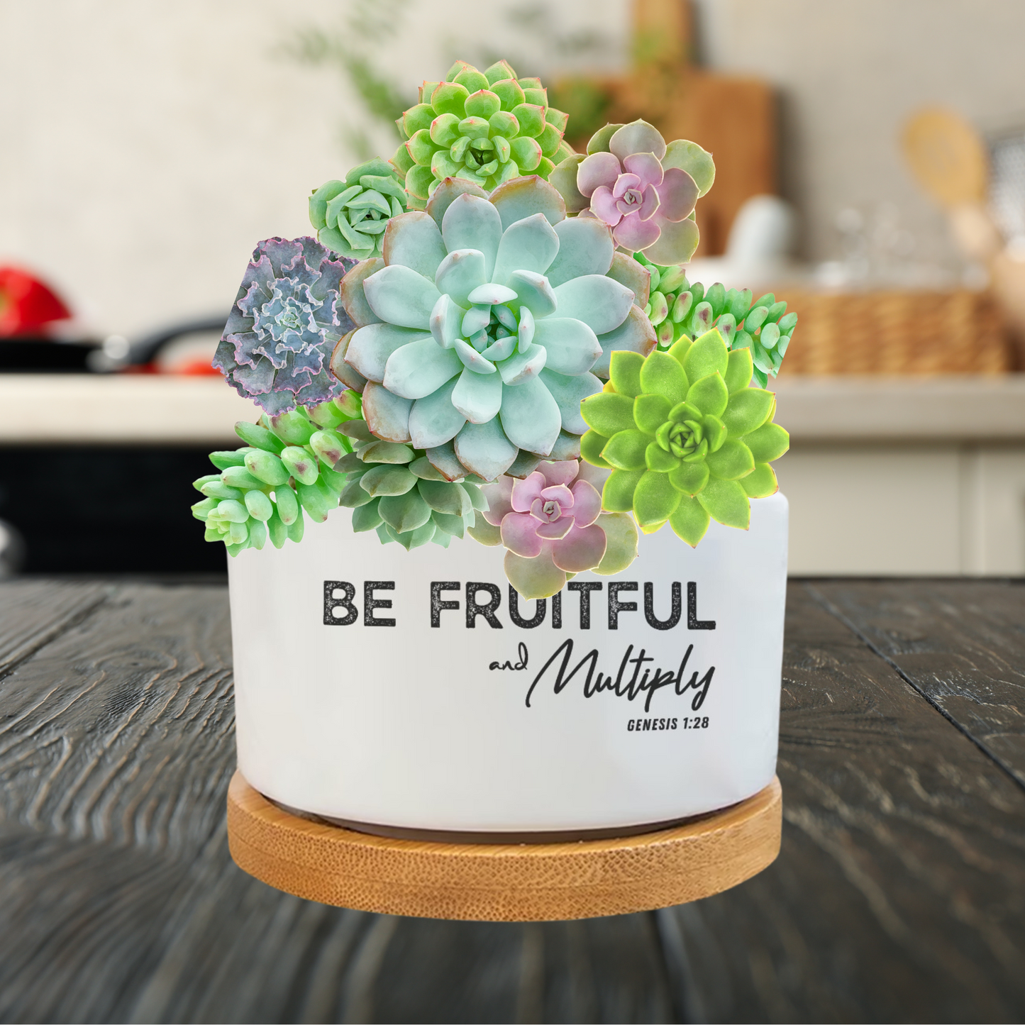 BE FRUITFUL & MULTIPLY Plant Flower Pot