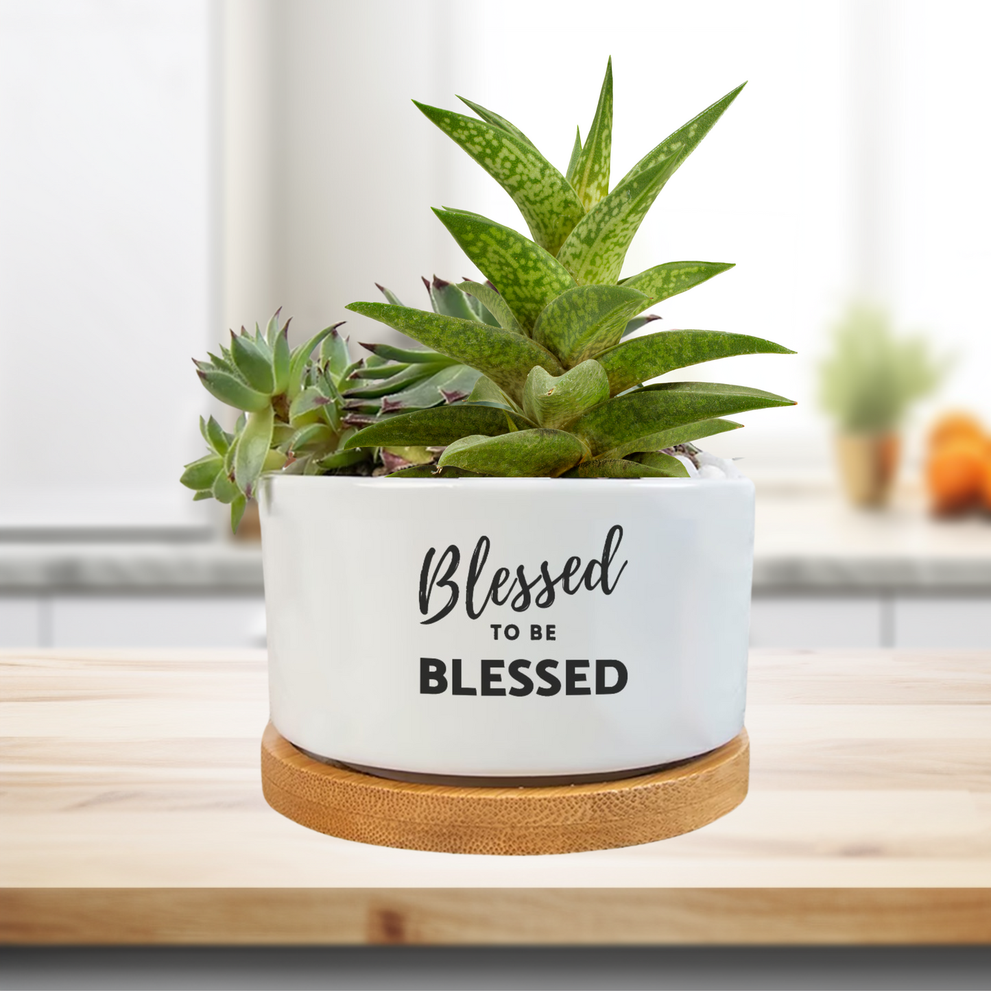 BLESSED TO BE BLESSED Flower Pot