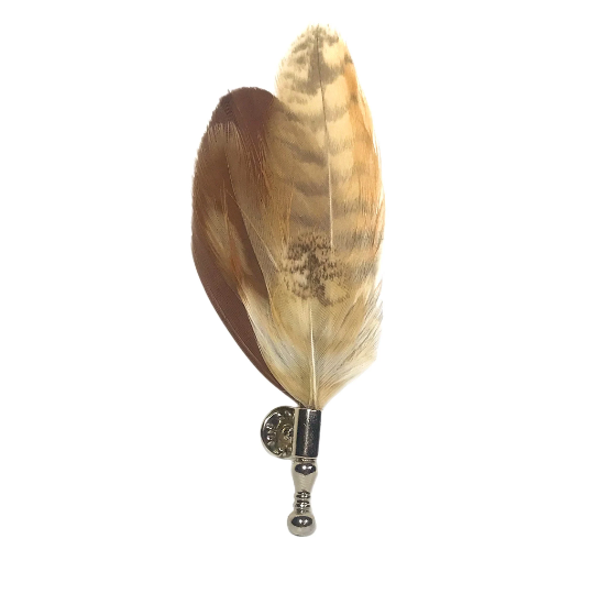 Owl Feather Lapel Pin