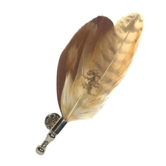 Owl Feather Lapel Pin