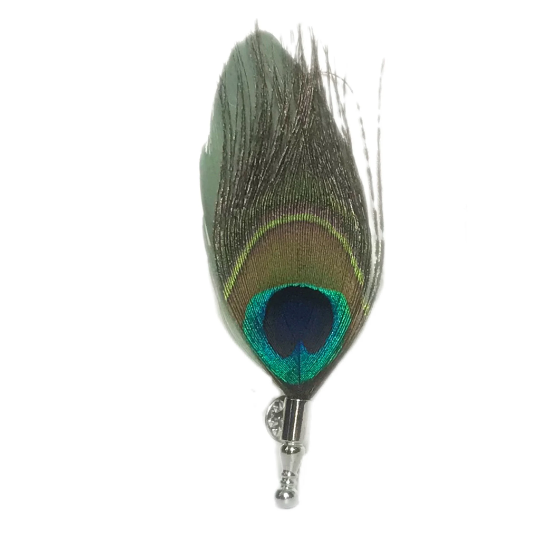 Peacock Feather Lapel Pins - 6 Colors or Pick Your Own Color