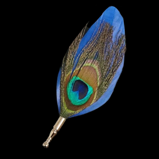 Peacock Feather Lapel Pins (Pick Your Own Color)