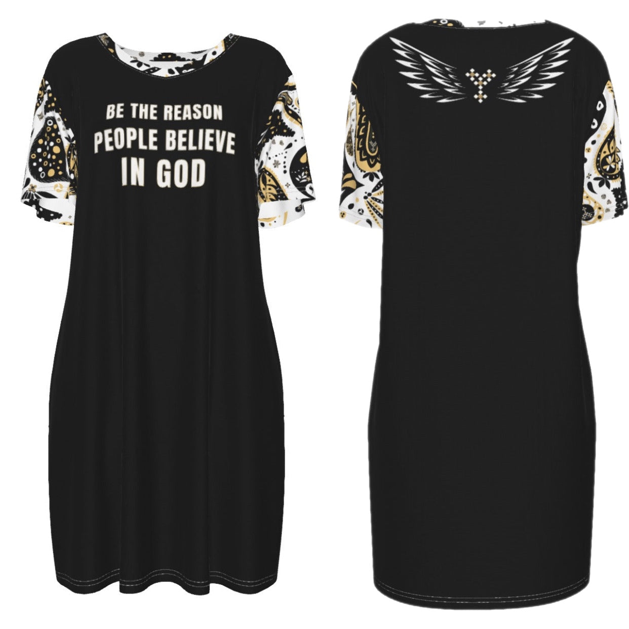 BE THE REASON PEOPLE BELIEVE IN GOD Cotton Dress