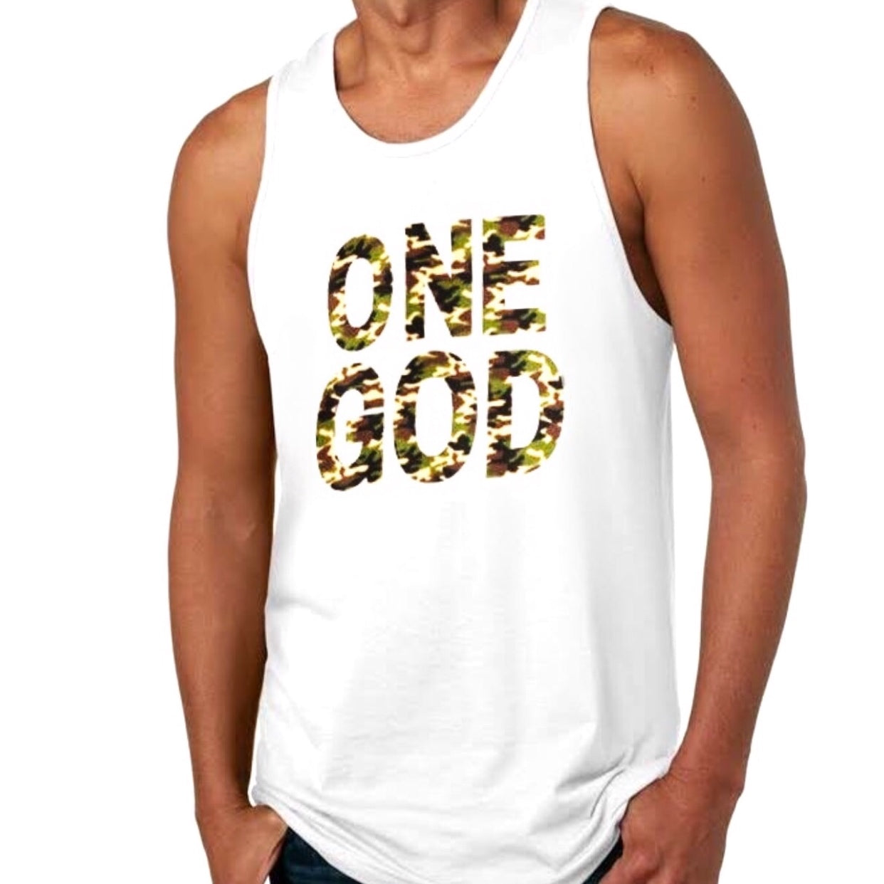 ONE GOD Curved Hem Long Tank Top