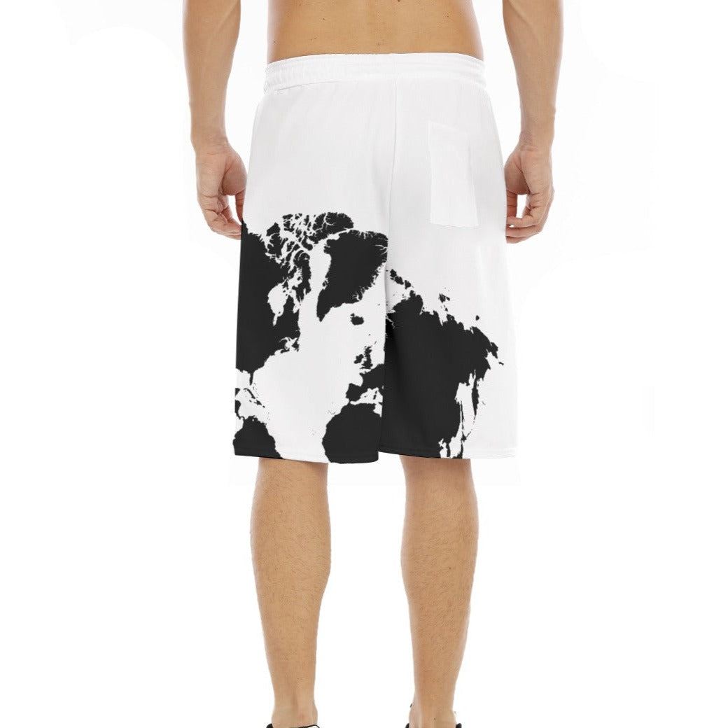 FOR GOD SO LOVED THE WORLD Loose Basketball Shorts with Drawstrings