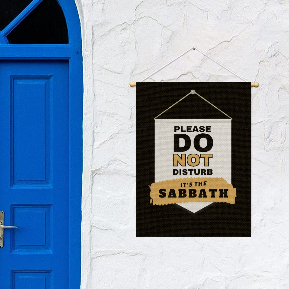 DO NOT DISTURB SABBATH Garden Flag