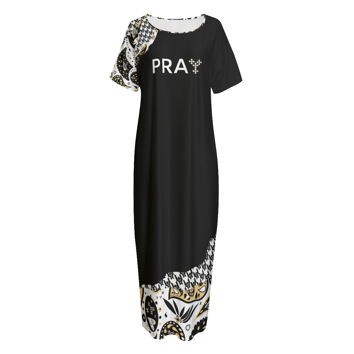 PRAY Without Ceasing 1 Thessalonians 5:17 Long Gown Dress With Pockets