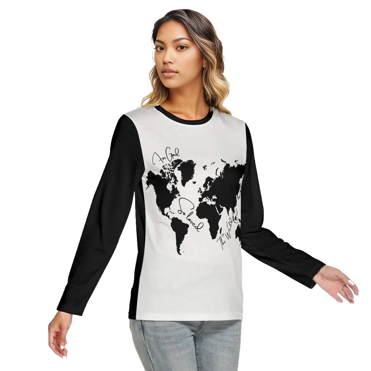 FOR GOD SO LOVED THE WORLD Long Sleeve T Shirt