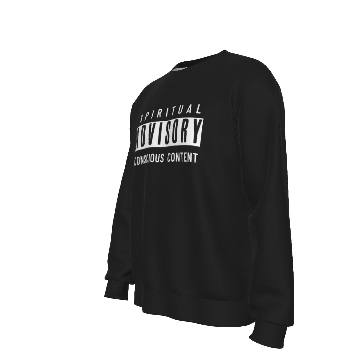 SPIRITUAL ADVISORY CONSCIOUS CONTENT Black Sweater