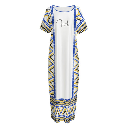 FAITH Hebrews 11:1 Scripture Multicolor Pattern Dress