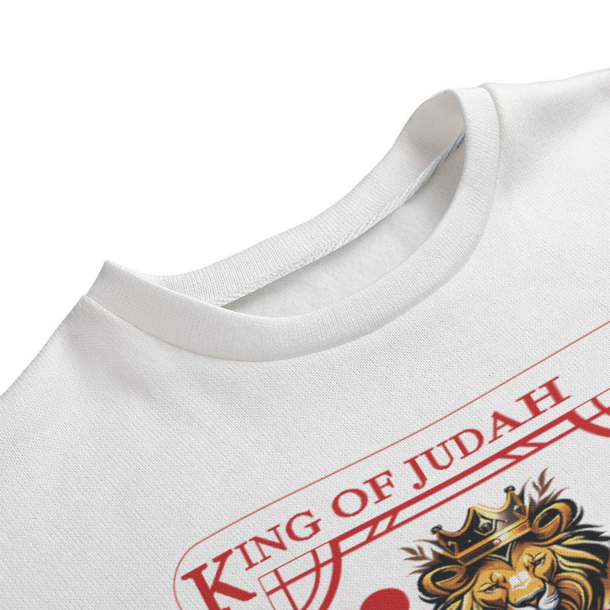 KING OF JUDAH HEARTS CARD DESIGN Unisex Fleece Sweater (PLUS SIZE)