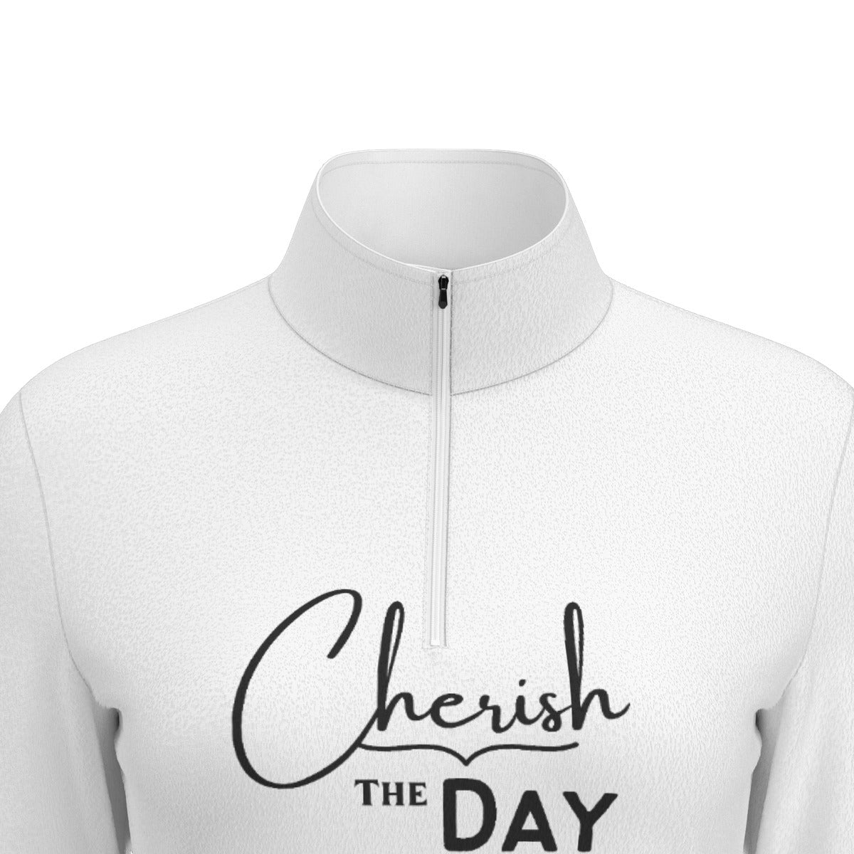 Women's CHERISH THE DAY Sports Collar Long Sleeve Jersey Shirt