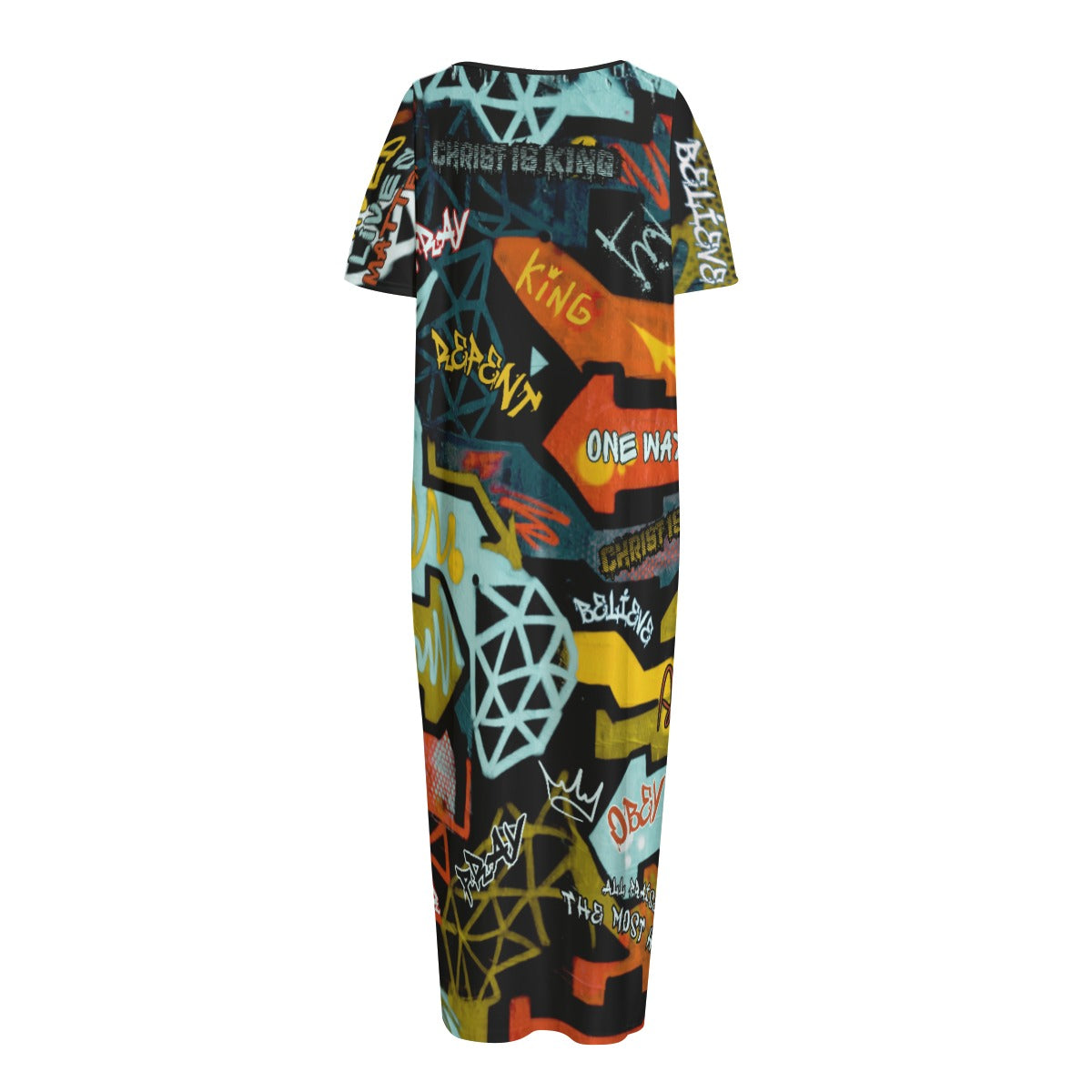 GRAFFITI GOD Long Dress with Pockets