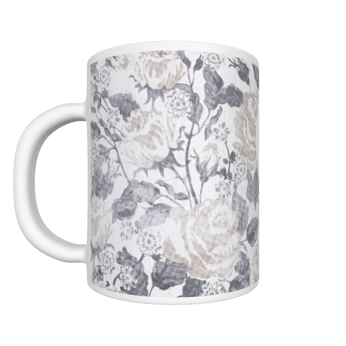 PROVERBS 31 Man Gray Floral Print Mug