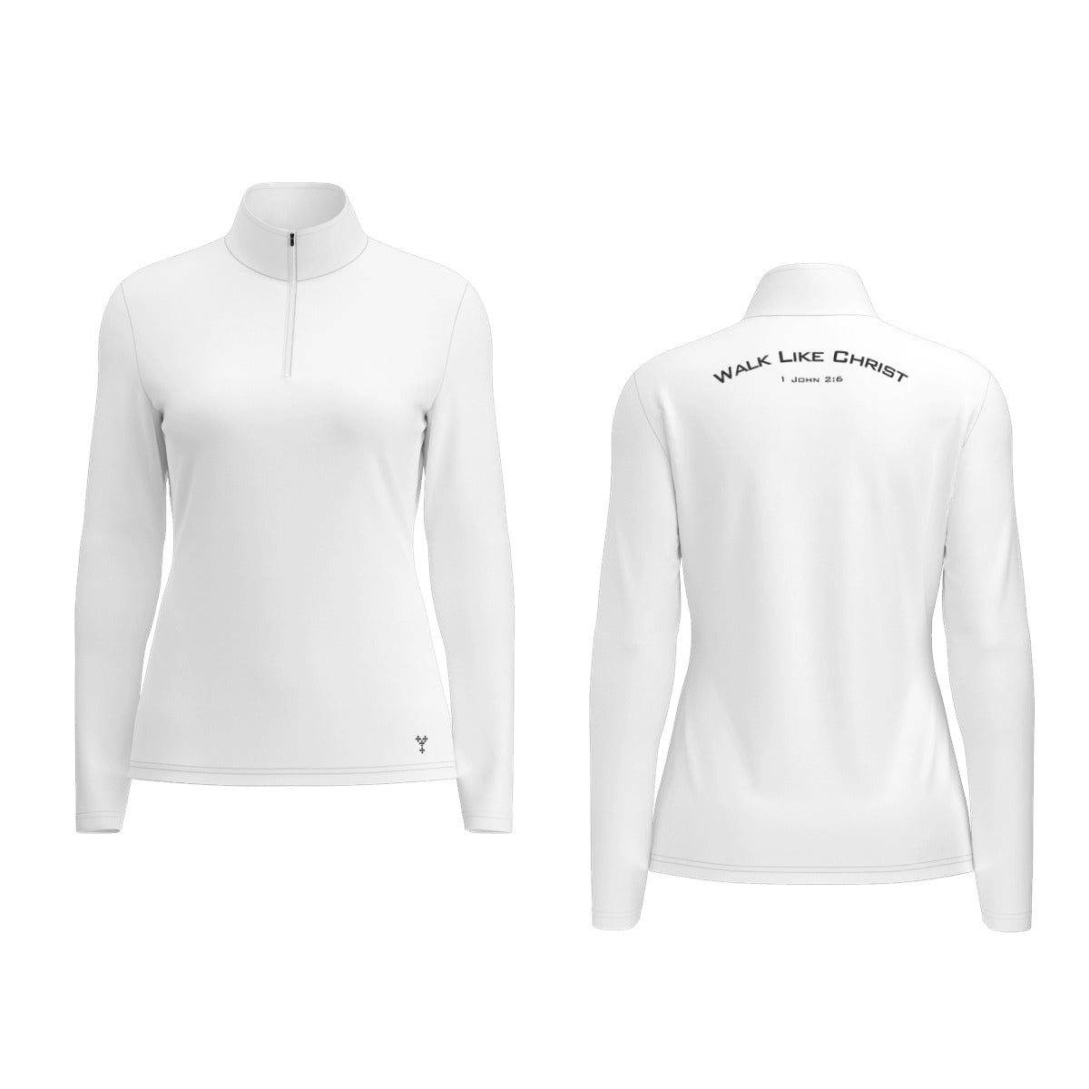 Women's WALK LIKE CHRIST Sleeve Sports Collar Long Sleeve Jersey Shirt