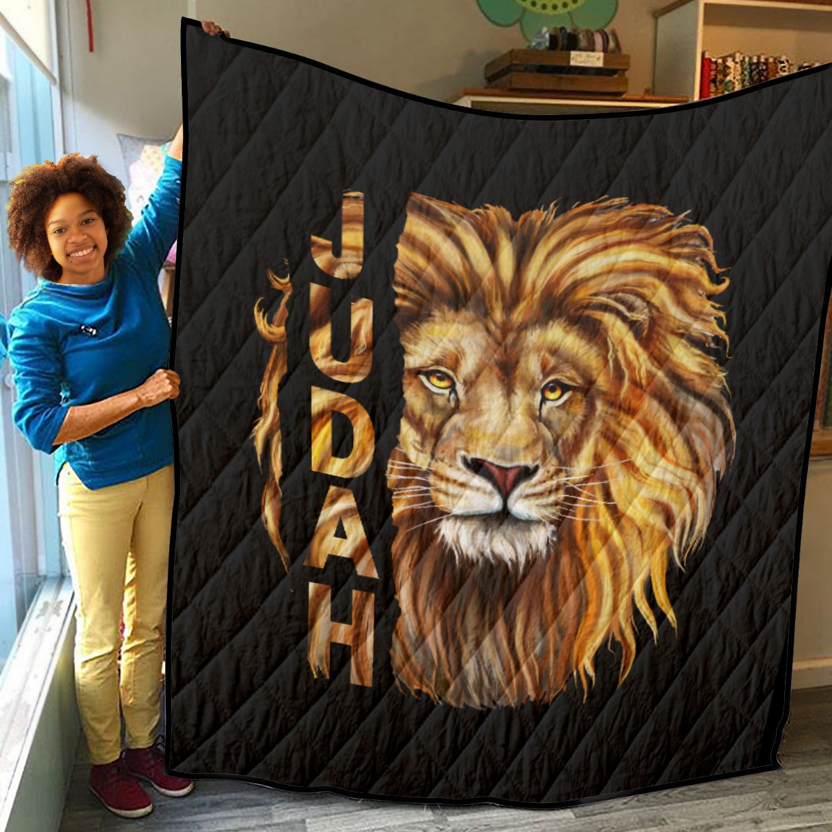 JUDAH LION Black Quilt