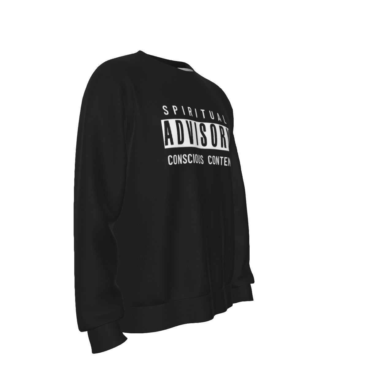 SPIRITUAL ADVISORY CONSCIOUS CONTENT Black Sweater