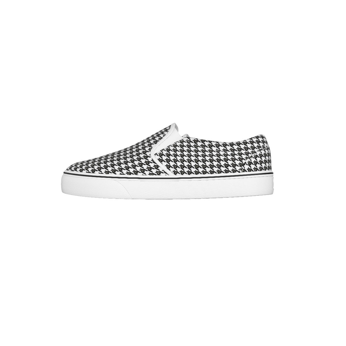 HOUNDSTOOTH Y Pattern Kid's Slip On Sneakers