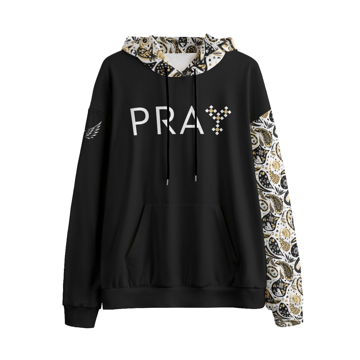 PRAY Paisley Fleece Pullover Hoodie