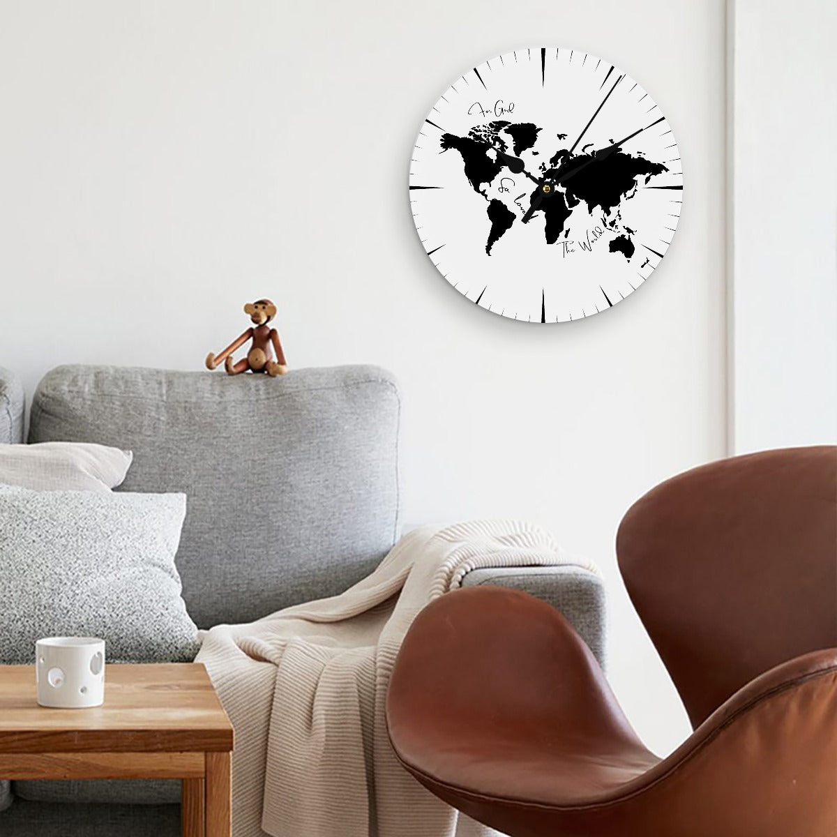 FOR GOD SO LOVED THE WORLD White / Black Clock