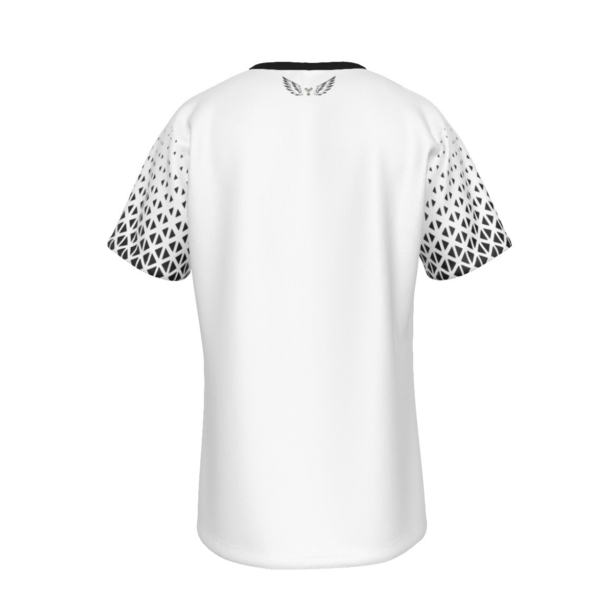 SWARTHY White Pattern Sleeve T Shirt