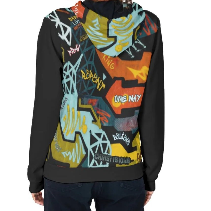 GRAFFITI GOD Zip Up Hoodie