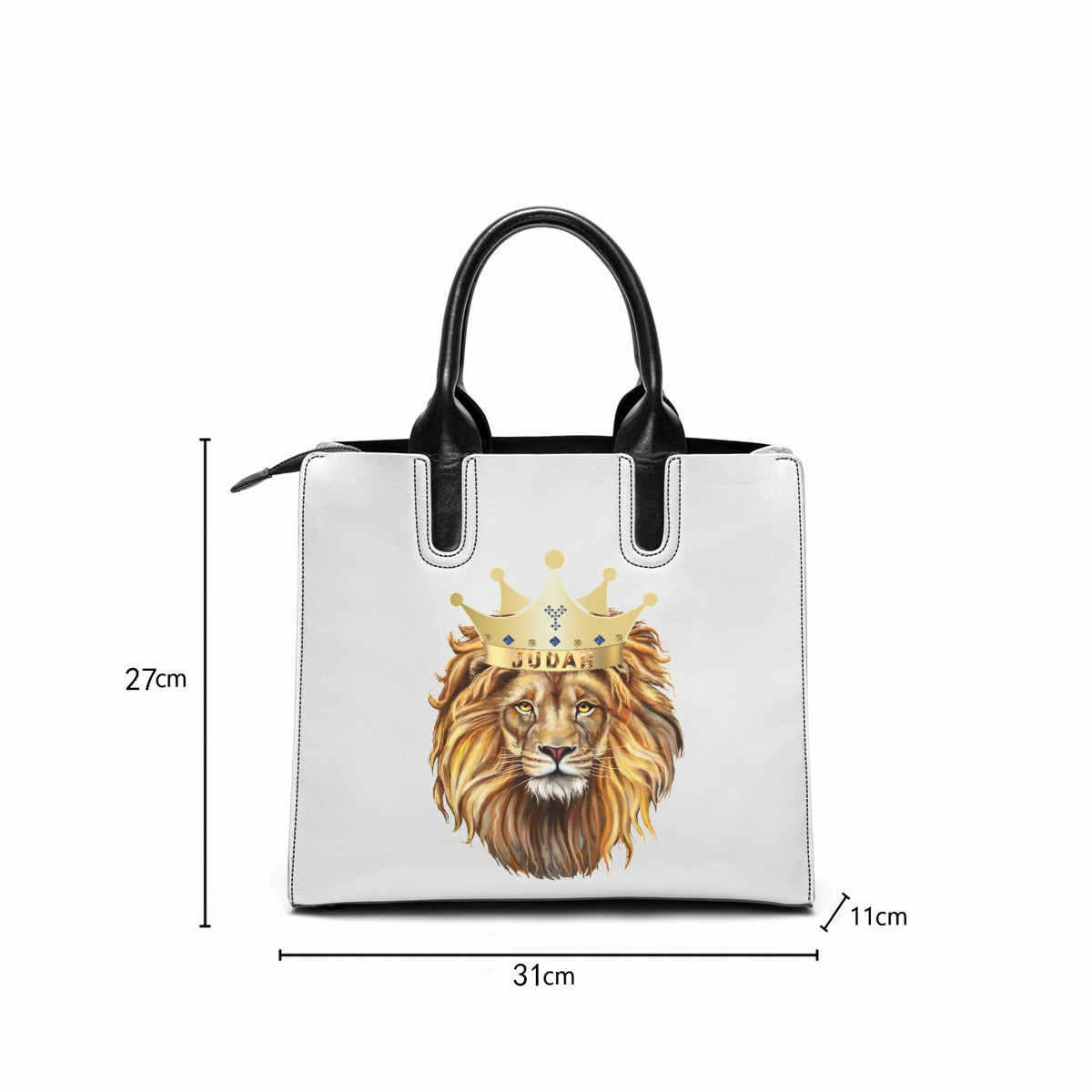 JUDAH LION KING CROWN Leopard Tote Bag