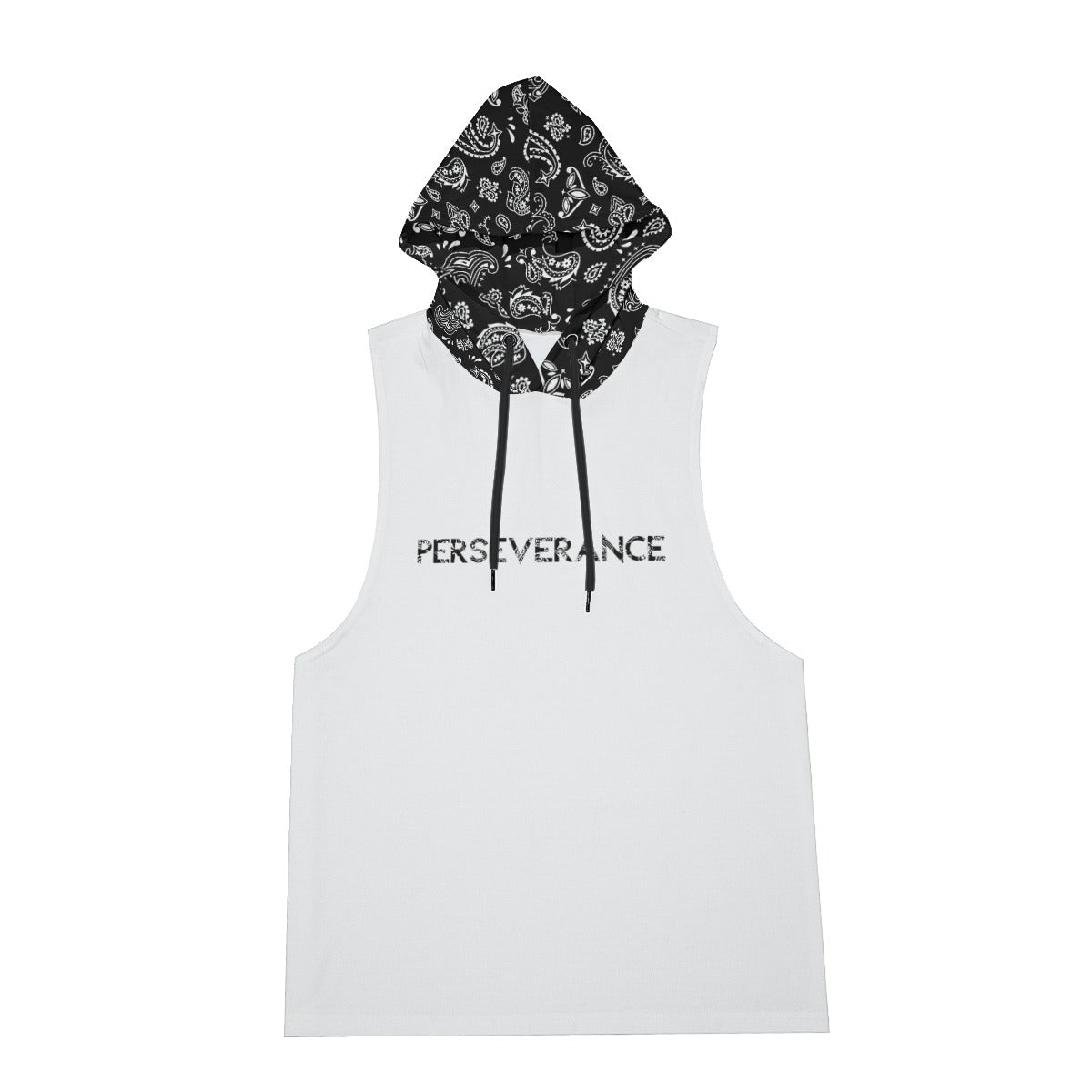 PERSEVERVANCE Paisley Print Hoodie Vest and Short Set