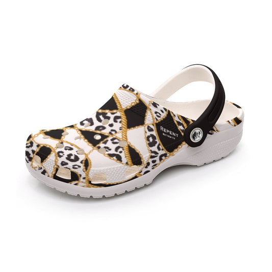 Women's REPENT Leopard Print Clogs