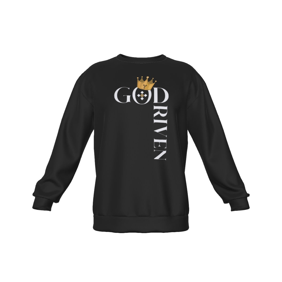 GOD DRIVEN Round Neck Long Sleeve Sweatshirt