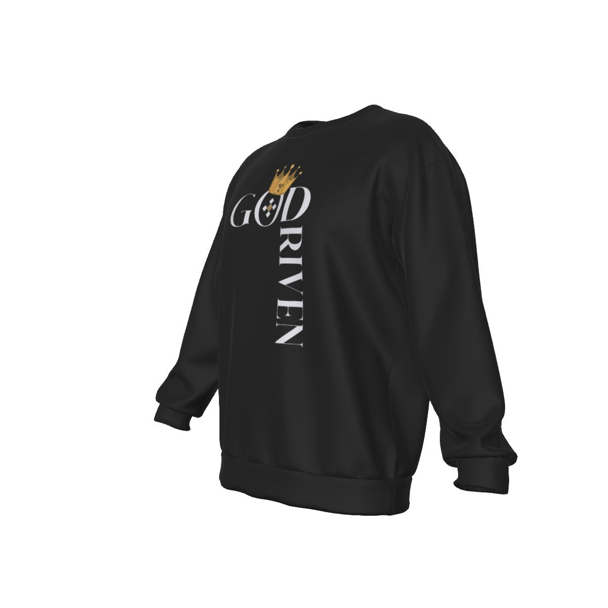 GOD DRIVEN Round Neck Long Sleeve Sweatshirt