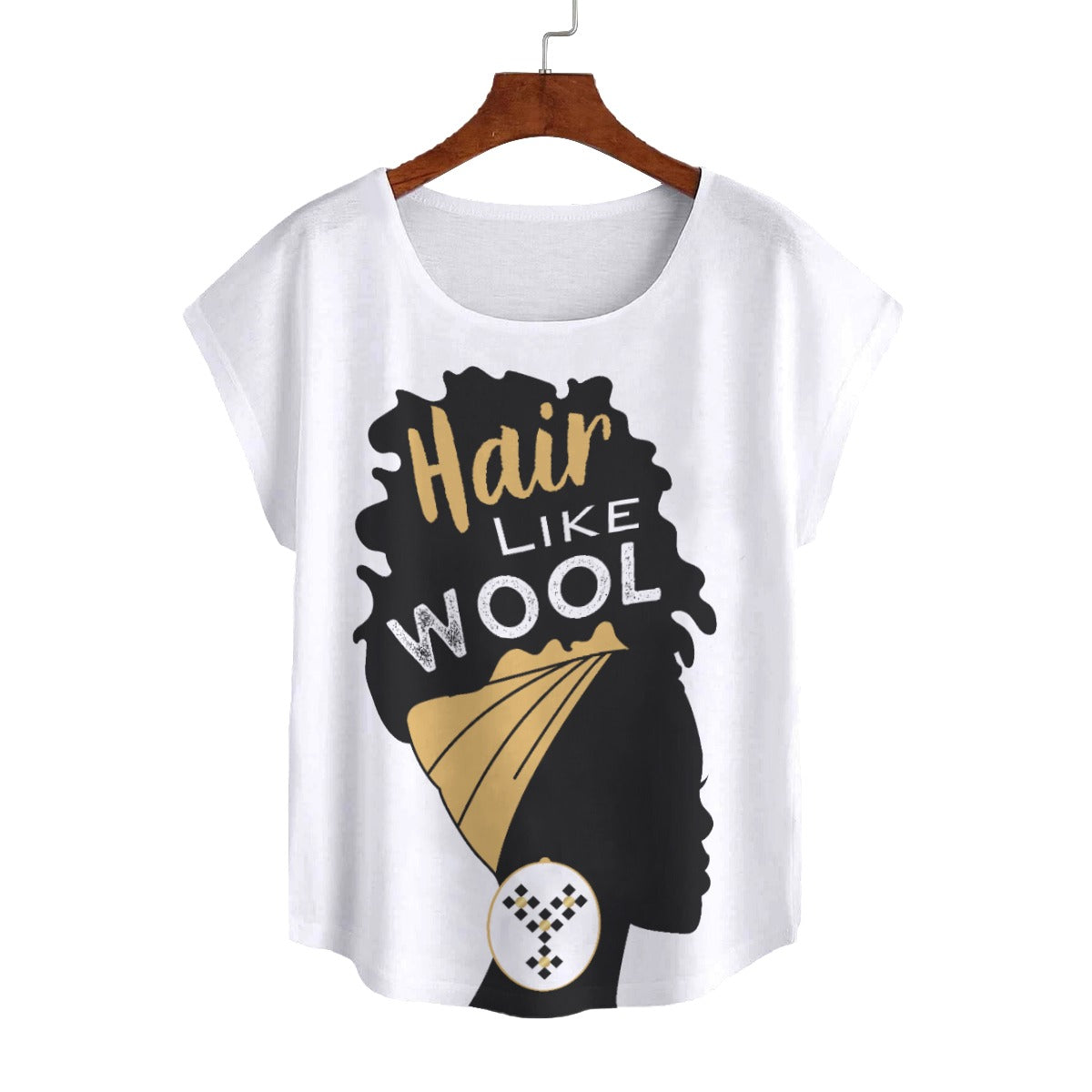 HAIR LIKE WOOL Plus Size Hem T Shirt