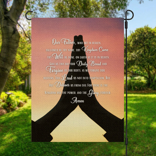 OUR FATHER PRAYER Garden Flag