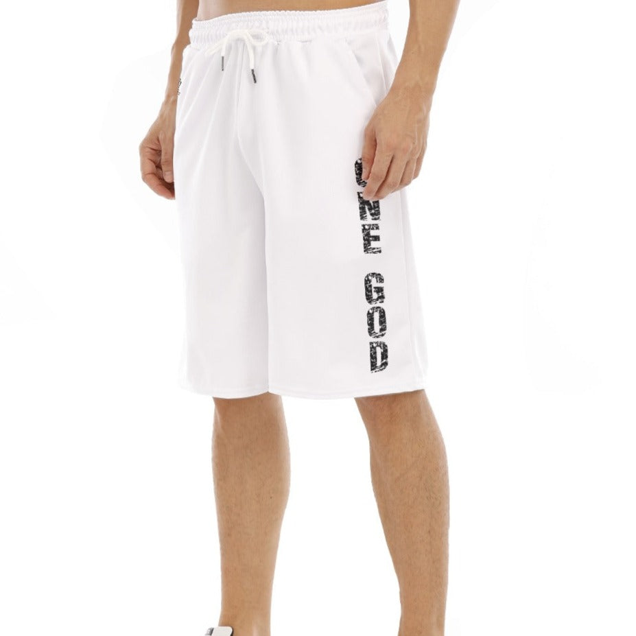 ONE GOD Loose Basketball Shorts with Drawstrings