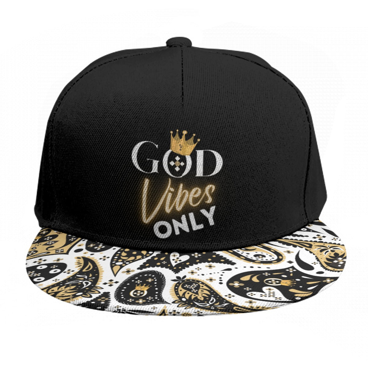 GOD VIBES ONLY Flat Brim Cap - WearYnobe