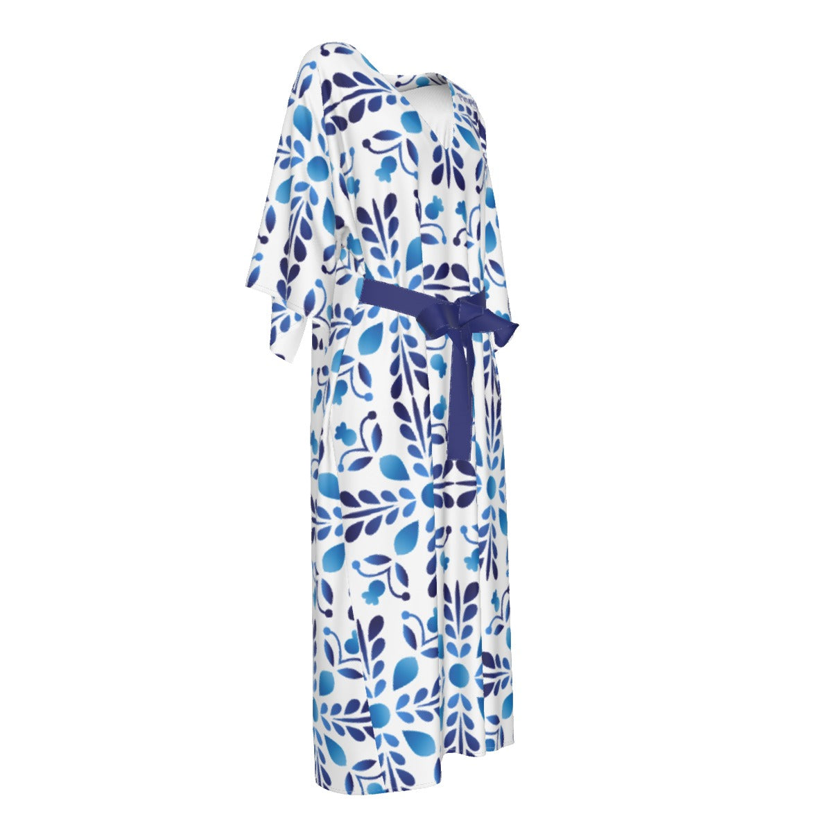 PURPOSE Jeremiah 29:11 Blue Pattern Long Dress