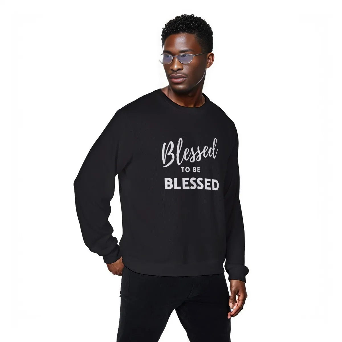 BLESSED TO BE BLESSED Black Sweater