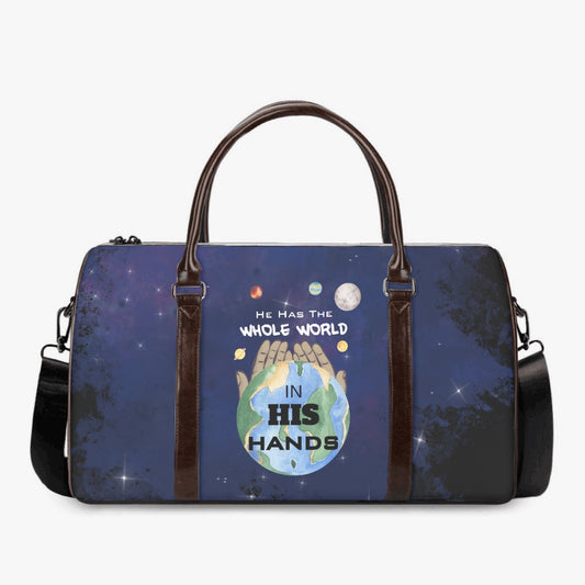 HE HAS THE WHOLE WORLD IN HIS HANDS Canvas Duffle Bag