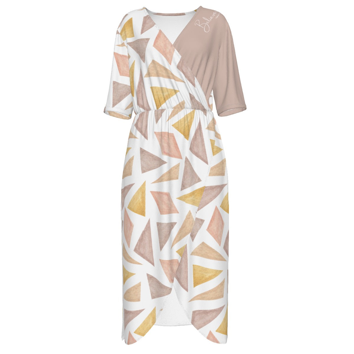 BELIVER Abstract Pattern Print Dress