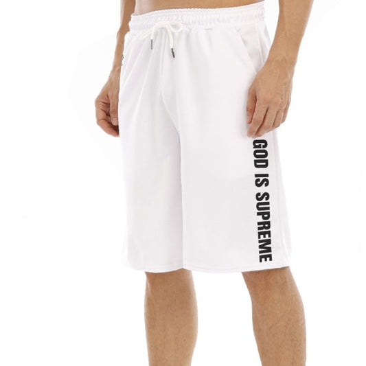 GOD IS SUPREME Loose Basketball Shorts with Drawstrings