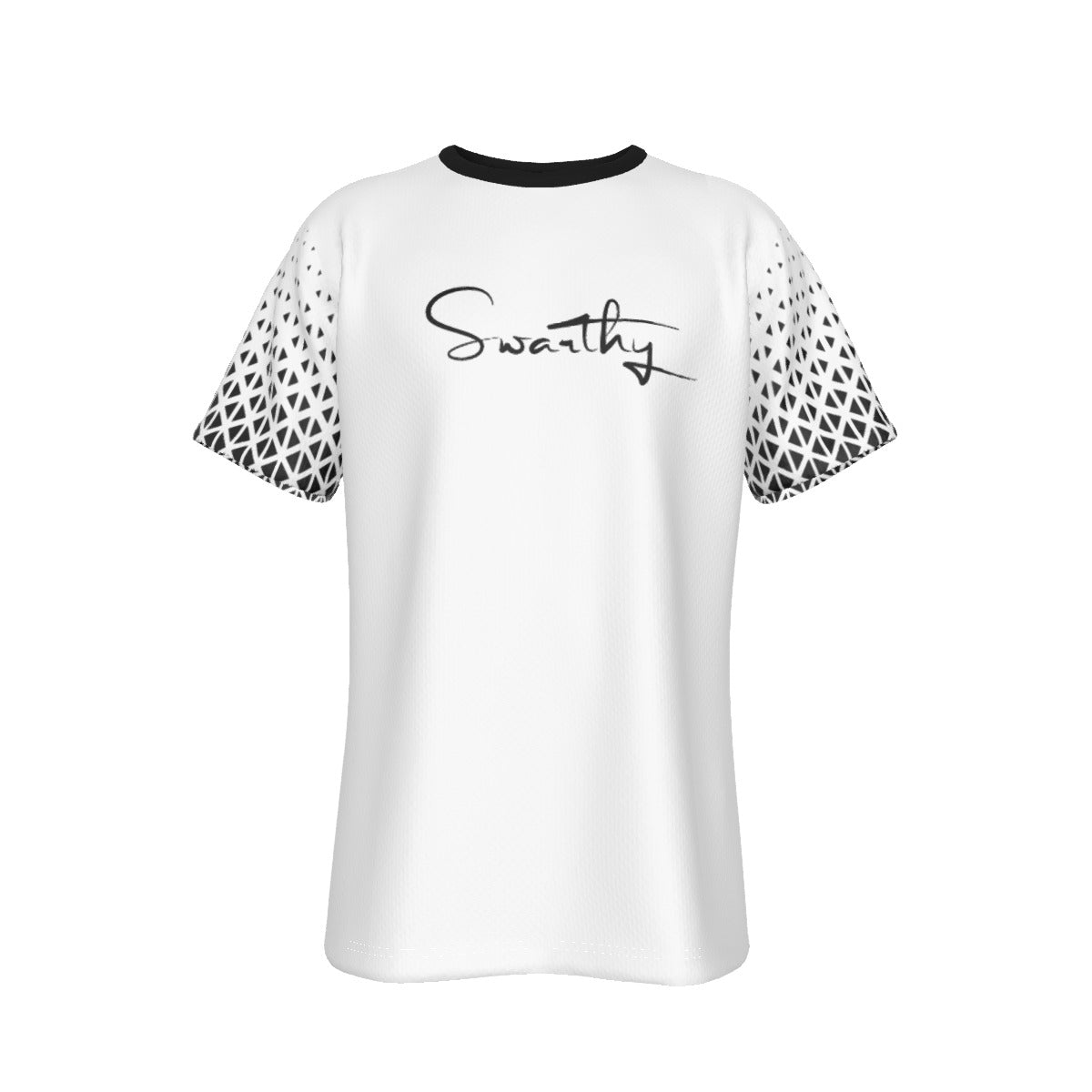 SWARTHY White Pattern Sleeve T Shirt