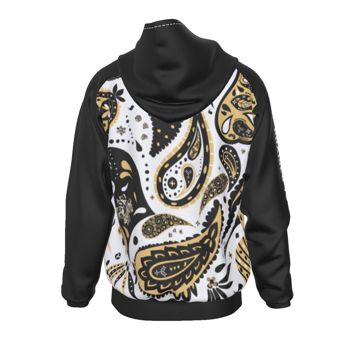 ALL PRAISES TO THE THE MOST HIGH Paisley Sleeve Zip Up Hoodie