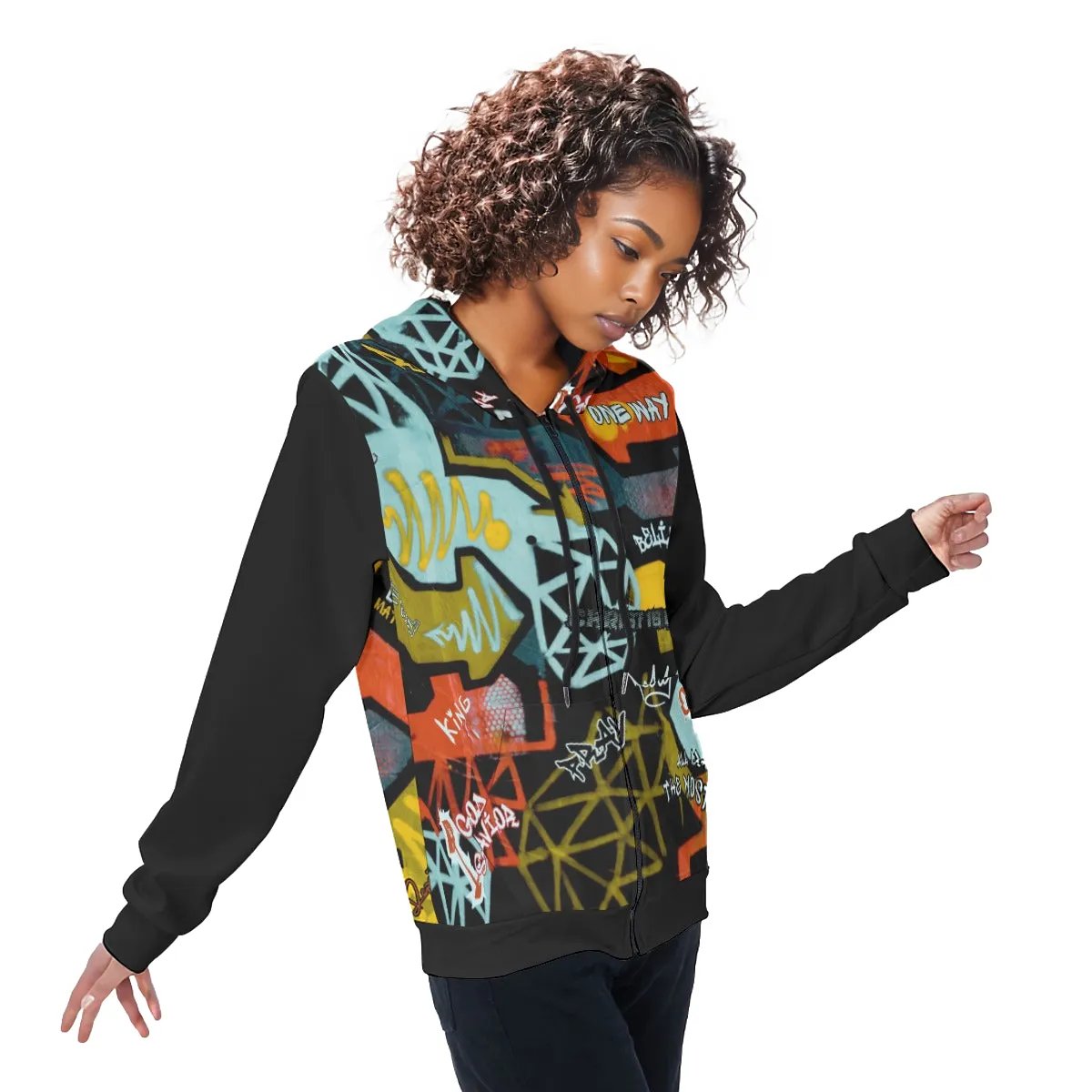 GRAFFITI GOD Zip Up Hoodie