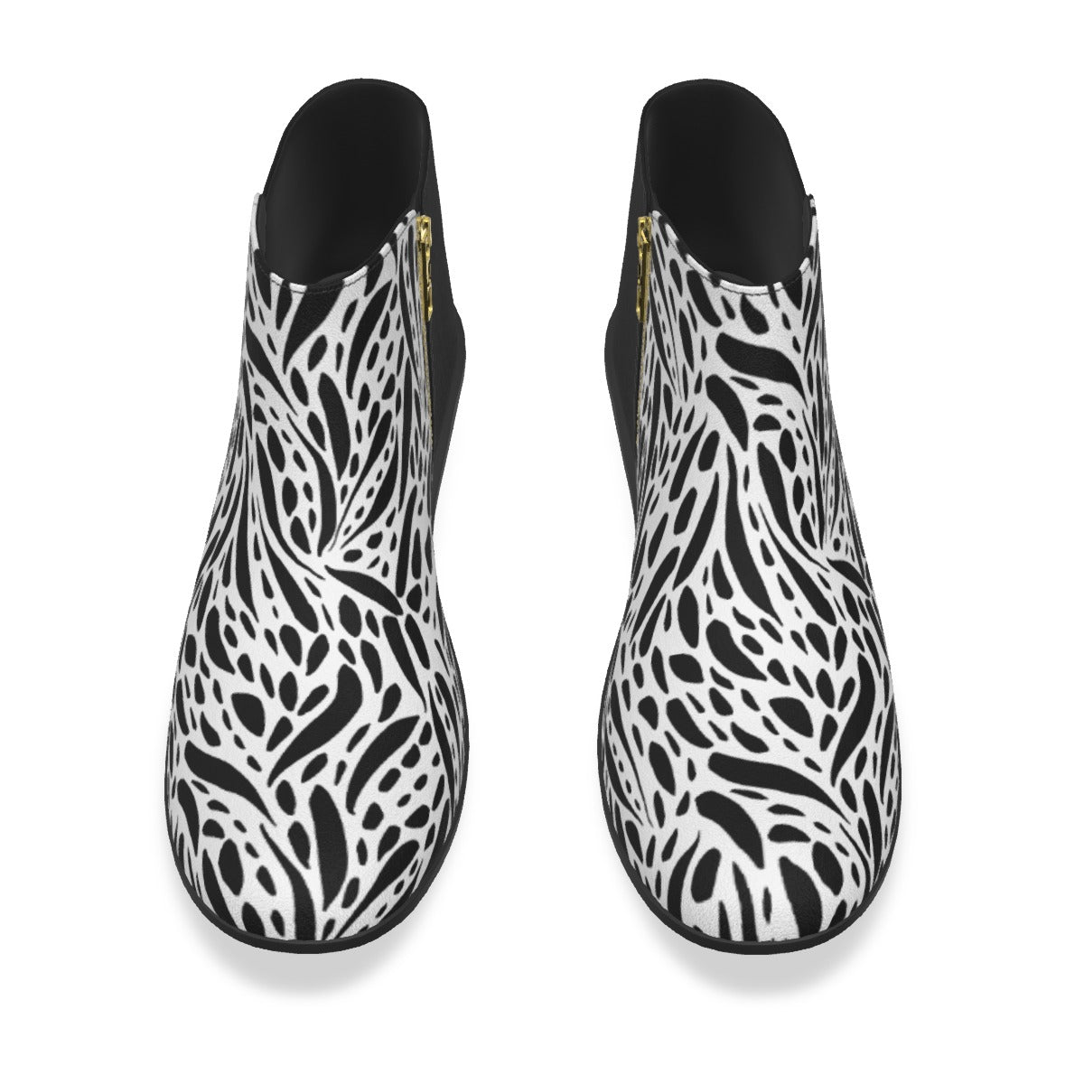 Proverbs 31 Woman Black and White Leopard Fashion Suede Boots