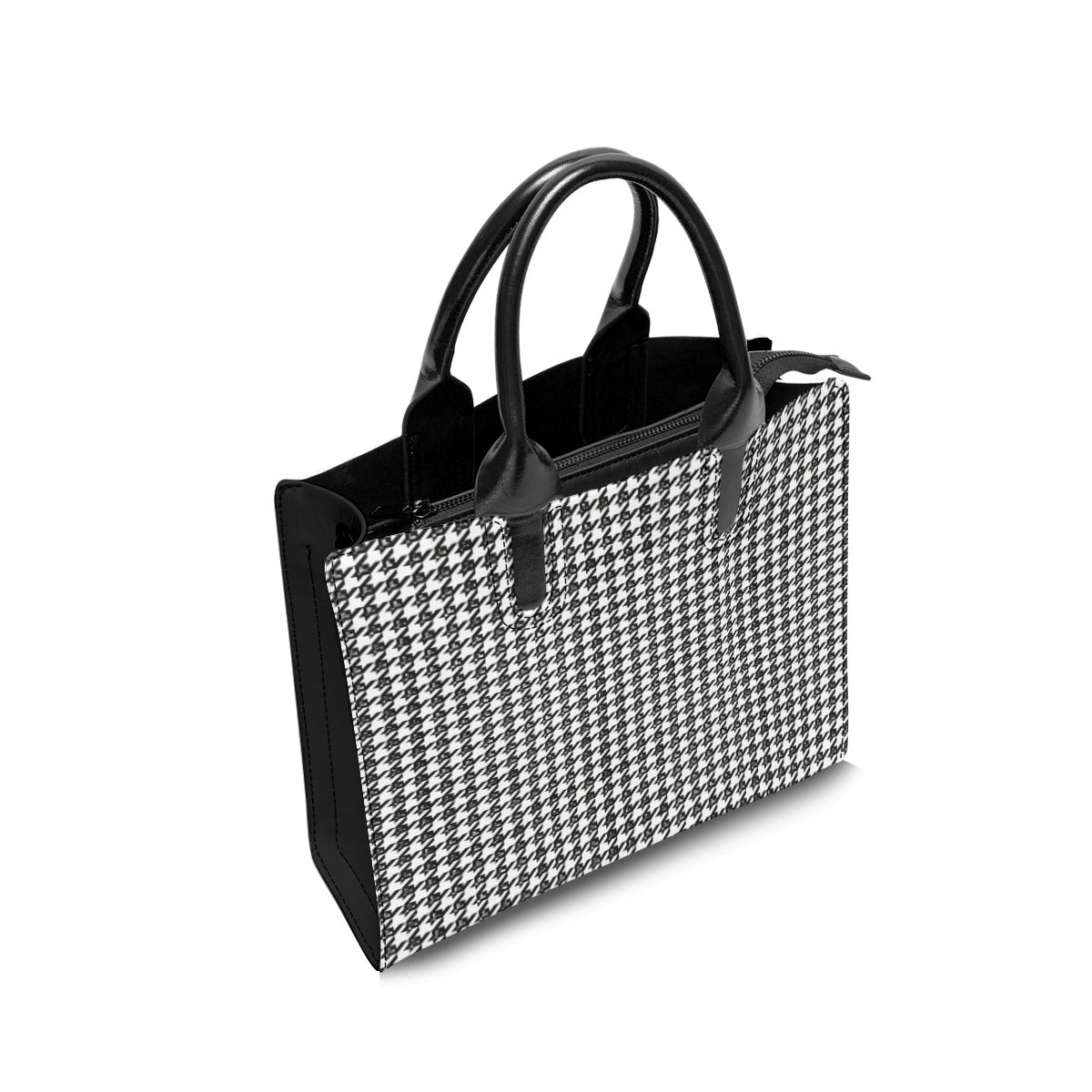 BLESSED Houndstooth Print Tote Purse