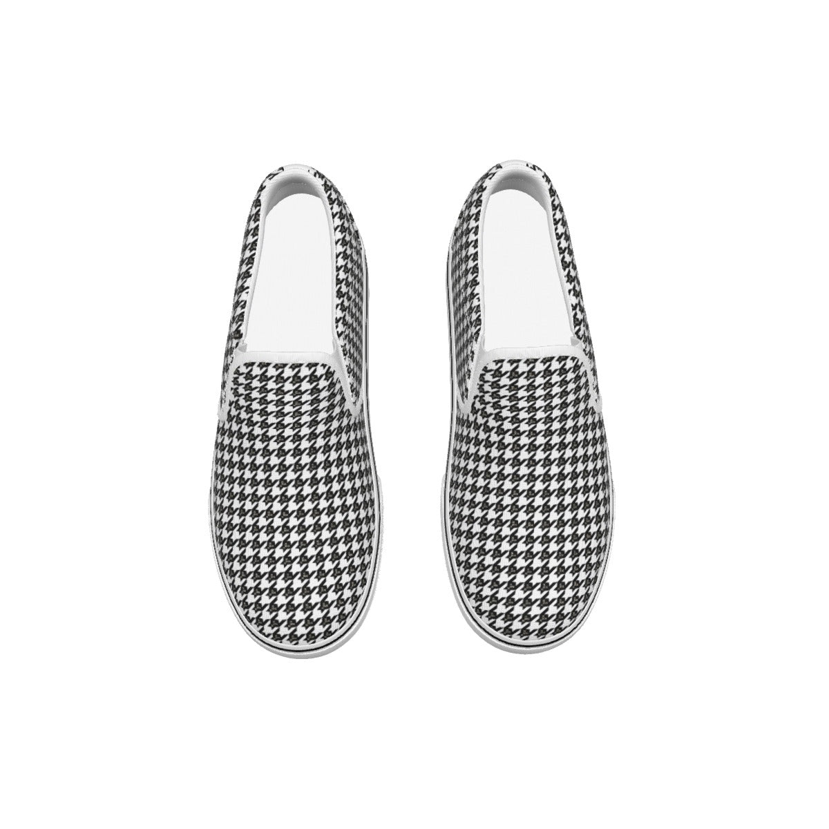 HOUNDSTOOTH Y Pattern Kid's Slip On Sneakers