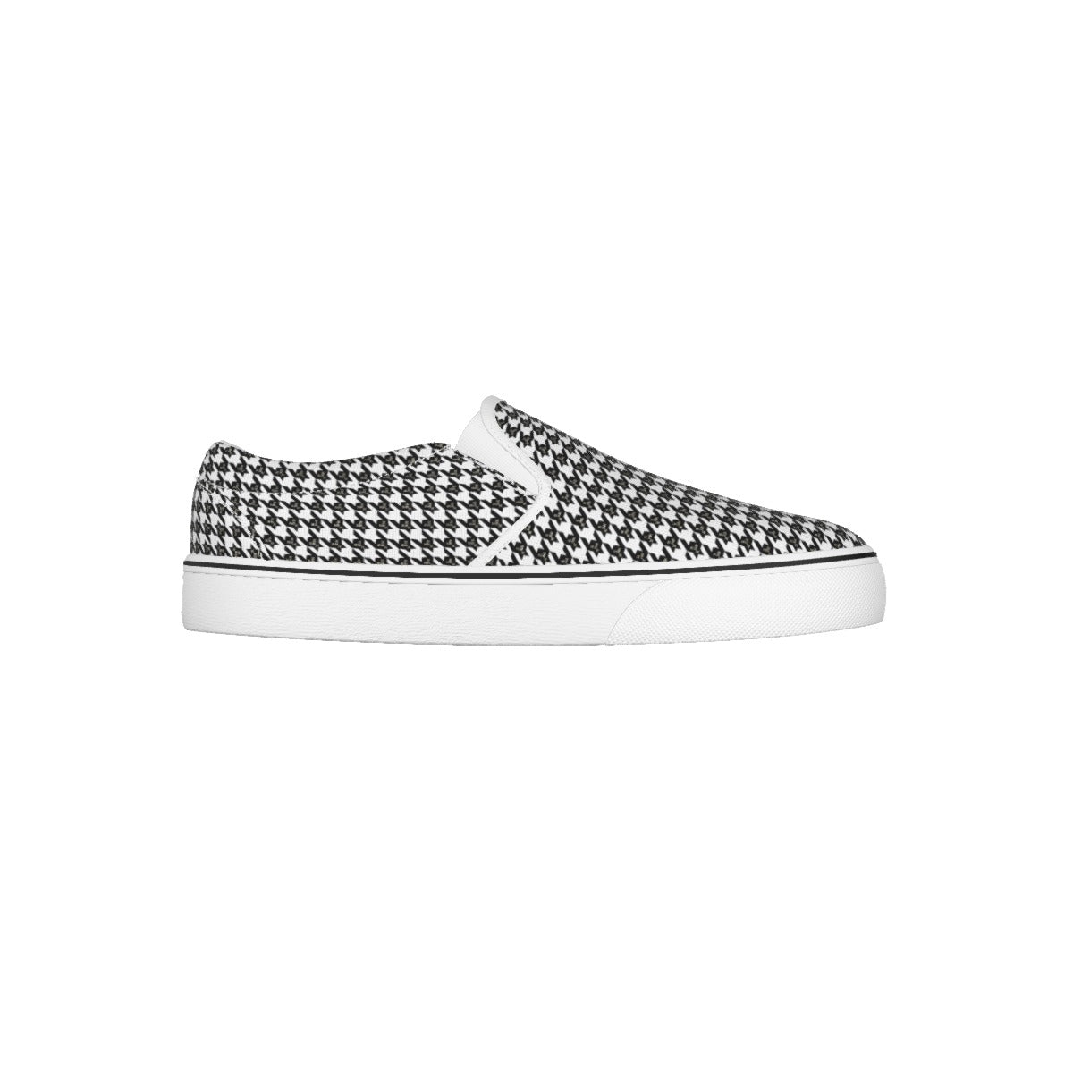 HOUNDSTOOTH Y Pattern Kid's Slip On Sneakers